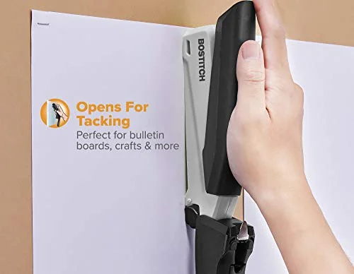 Bostitch Office Executive 3 in 1 Stapler, Includes 210 Staples and Integrated Staple Remover, One Finger Stapling, No Effort, 20 Sheet Capacity