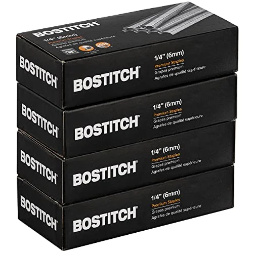 Bostitch B8 Staples 1/4 Inch PowerCrown Staples - Pack of 20, 000