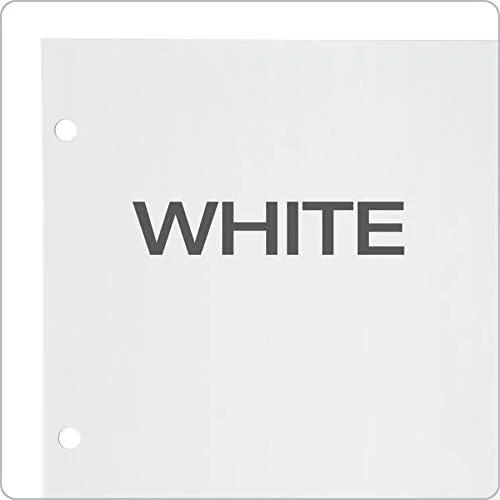 Oxford Binder Dividers for 3 Ring Binders, 10 Pack, 8-Tab Dividers, Write On Tabs, White Paper, 80 Total