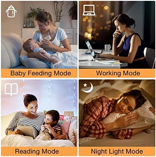Ambimall Floor Lamps for Living Room, 64" Modern Floor Lamp with Remote Control and Stepless Dimmable Colors Temperature & Brightness, Standing Lamps