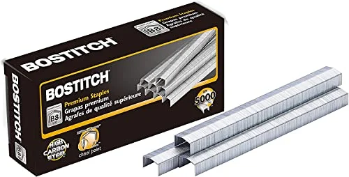 Bostitch B8 Staples 1/4 Inch PowerCrown Staples - Pack of 20, 000