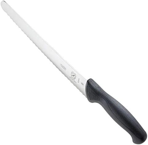 Mercer Culinary M23210 Millennia Black Handle - 10-Inch Wide Wavy Edge, Bread Knife