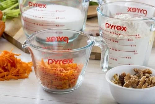 Pyrex Essentials (2-Pack) Glass Measuring Cups Set - (1 & 2 Cup) Measuring Cups For Prepping, Baking and Cooking, Preheated Oven, Dishwasher, Freezer