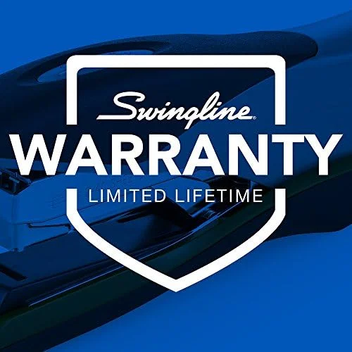 Swingline Stapler - 40 Sheet Capacity, Optima 40, Jam Free, Reduced Effort, Soft Grip, Metal, Orange and Gray (87845)