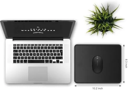 JIKIOU 3 Pack Mouse Pad with Stitched Edge, Comfortable Mouse Pads with Non-Slip Rubber Base, Washable Mousepads Bulk with Comfortable Cloth, Mouse