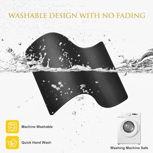 JIKIOU 3 Pack Mouse Pad with Stitched Edge, Comfortable Mouse Pads with Non-Slip Rubber Base, Washable Mousepads Bulk with Comfortable Cloth, Mouse