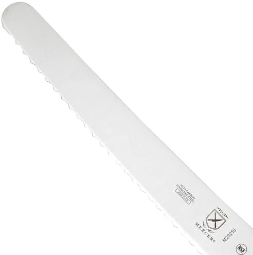 Mercer Culinary M23210 Millennia Black Handle - 10-Inch Wide Wavy Edge, Bread Knife