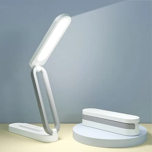 Giryuhd LED Desk Lamp for Office Home & Battery Operated Lamp Rechargeable Lamp Foldable & Portable Light, LED Desk Light Strip, 3 Brightness